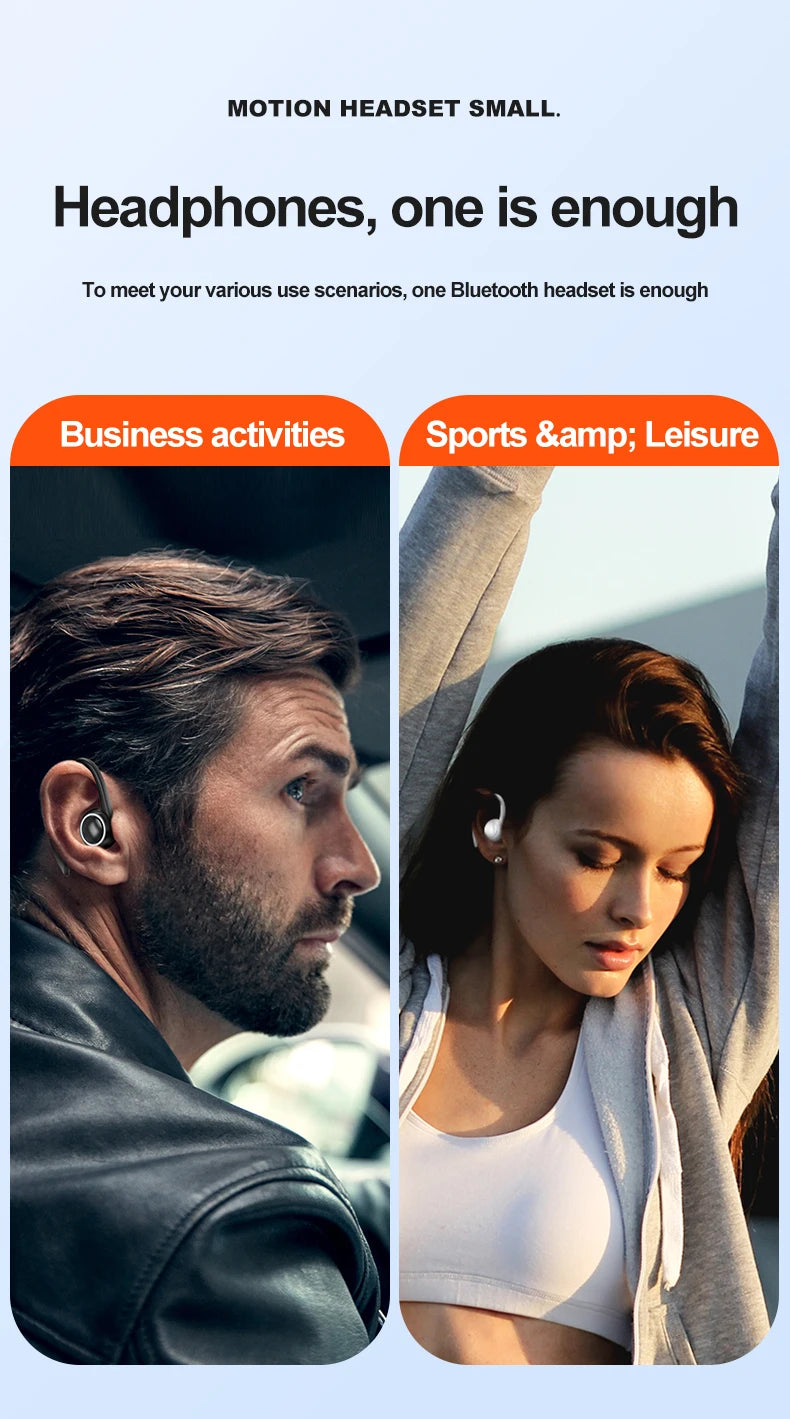 T10 Wireless Ear Hanging High Quality Bluetooth Earphones Sports Fitness headset In Ear Noise Cancelling headphones