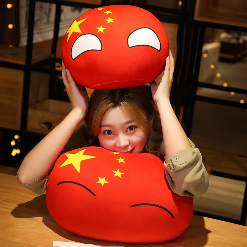 Wholesale Hot 10/30/40cm Polandball Country Ball Toy Plush Pendant Doll Countryball Ussr Usa France Russia Uk Japan Germanyitaly