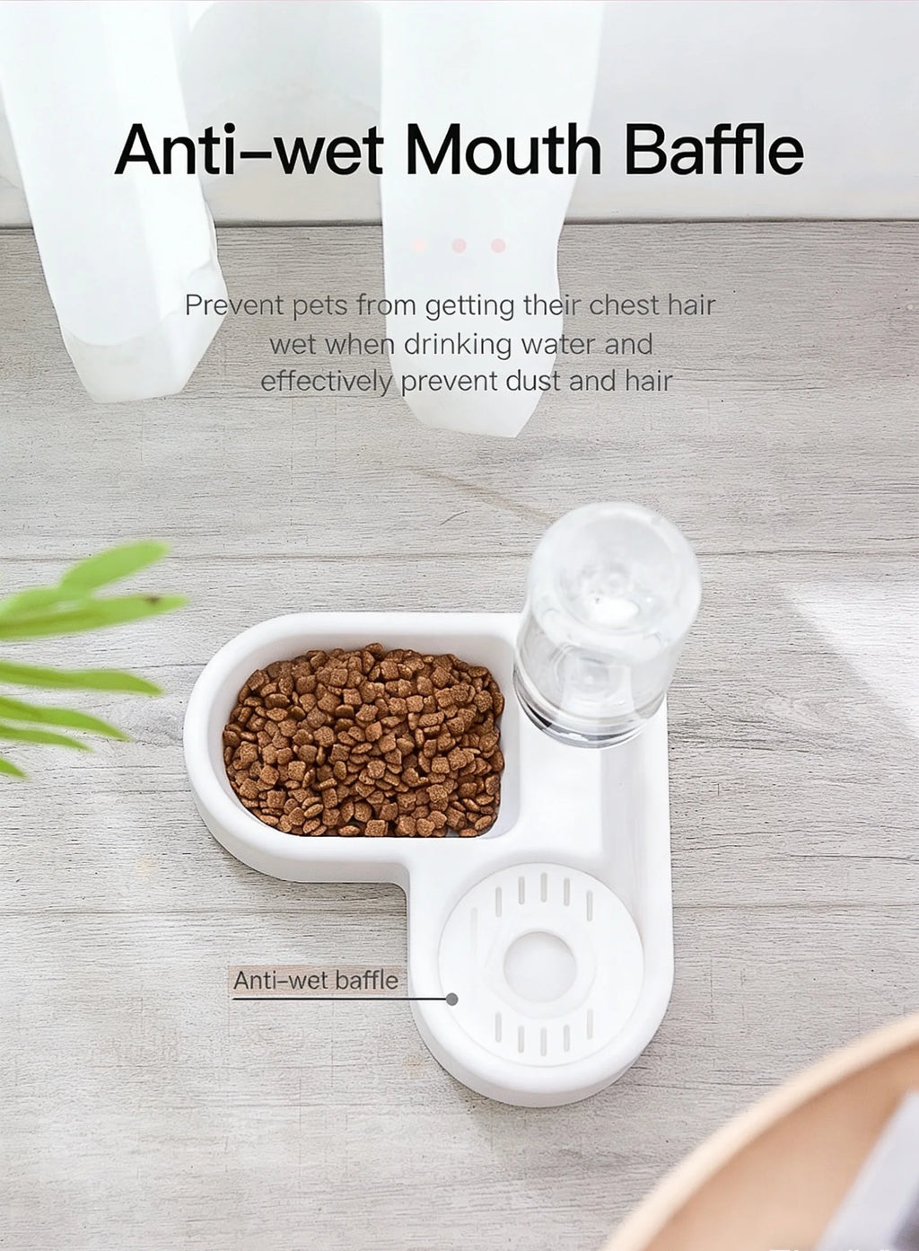 1PC Automatic Drinking Fountain Heart-shaped Pet Bowl Waterproof Spout Cat and Dog Bowl