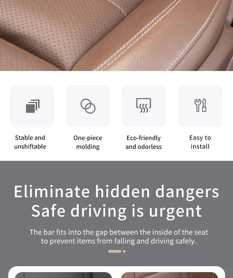 Plug-In Car Seat Gap Filler Elastic EVA Car Seat Crevice Filling Strip Universal Seat Blocker Prevent Dropping Car Accessories