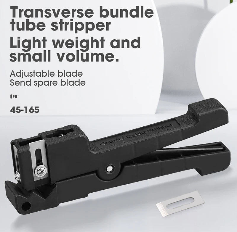 45-162 45-163 45-165 Fiber Optic Stripper Coaxial Cable Stripper Optical Cable Slitter Wire Stripper Tool Beam Tube Stripper