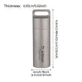 Tiartisan Pure Titanium Sealed Mini Pill Box  Outdoor Travel Waterproof Small Tool Parts Container Multi-Purpose EDC Tool