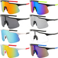 1/2/8pcsPolarized Cycling Sunglasses Outdoor Sport Cycling Riding Running Skiing Goggle Windproof Fishing Eyewear for Men Women
