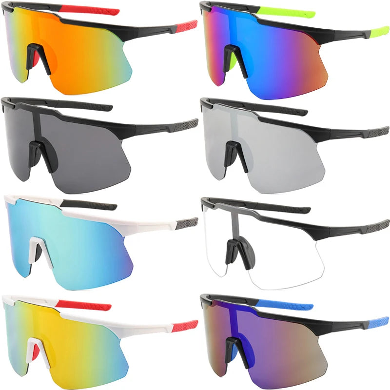 1/2/8pcsPolarized Cycling Sunglasses Outdoor Sport Cycling Riding Running Skiing Goggle Windproof Fishing Eyewear for Men Women