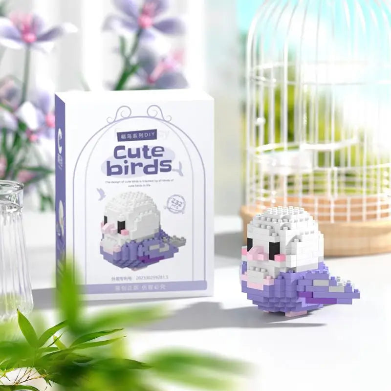Kawaii Cute Bird Small Building Blocks Set Creative Educational Building Toys For Boys Girls Toys Suitable For Decorate