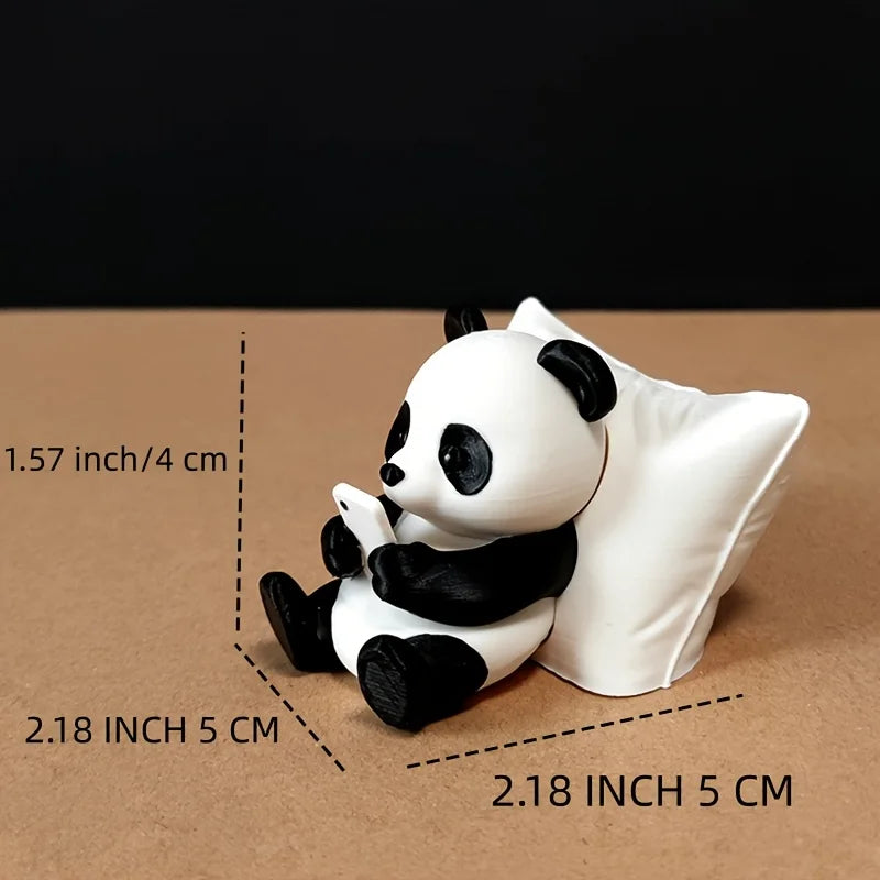 Panda Sculpture Ornament, Desktop Office Decoration, Car Decor, Creative Animal Model, Collectible Figurines, Car Ornament