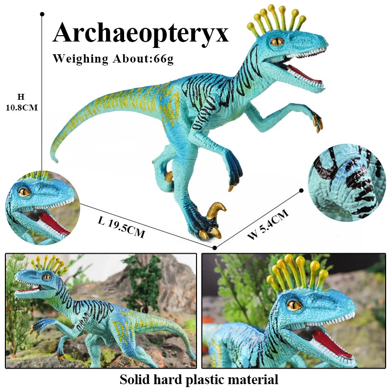 Oenux Jurassic Dinosaur World Eoraptor Dilophosauridae Mosasaurus Velociraptor T-Rex Animasl Model Action Figures Kid Toy Gift