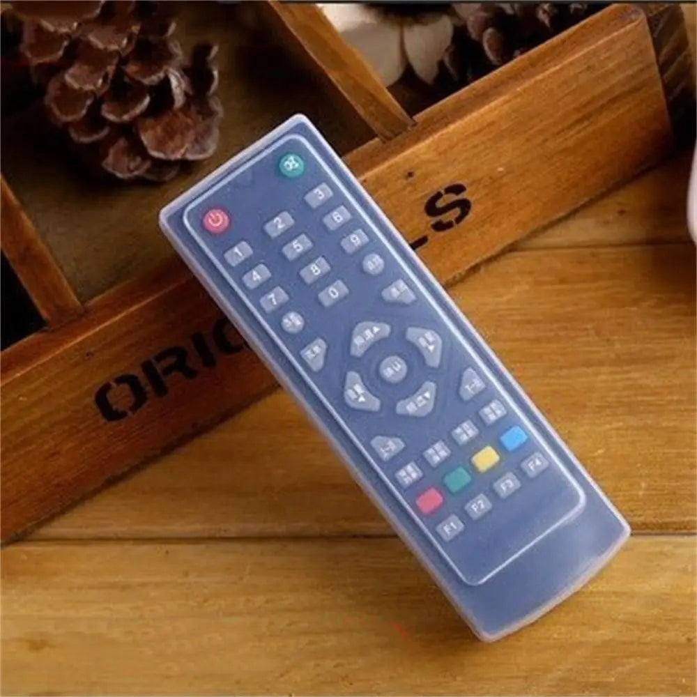 1PC Silicone TV Air Condition Remote Control Protective Case Transparent Waterproof Dust-proof Storage Bag