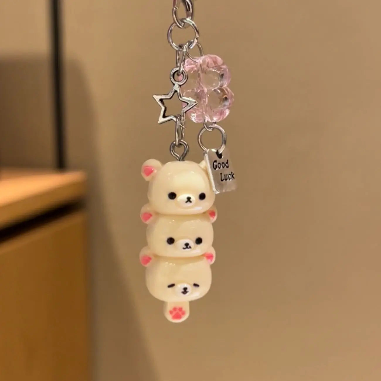 New Cute Bear Pig Plush Keychain Funny Expression Soft Toy Pendant Cartoon Doll Kawaii Decor Bag Xmas Cute Gift For Friends Kids
