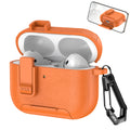 New Earphone Cover For AirPods Pro 3 3rd Generation Protective Case With Secure Lock Invisible Phone Stand Leather Texture Cover