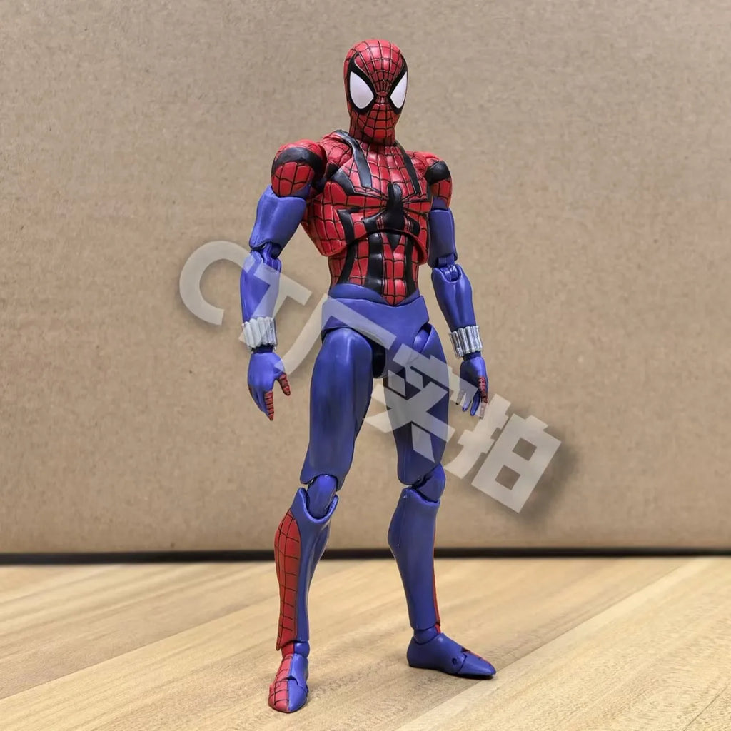 Full Range In Stock Ct Toys Spiderman Mafex 143 Ben Reilly Comic Ver The Amazing Spider-Man 001 Anime Action Figure Toys Gift
