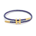 The multi-functional, fashionable and elegant H-buckle stainless steel rope women's bracelet is suitable for men's charming brac