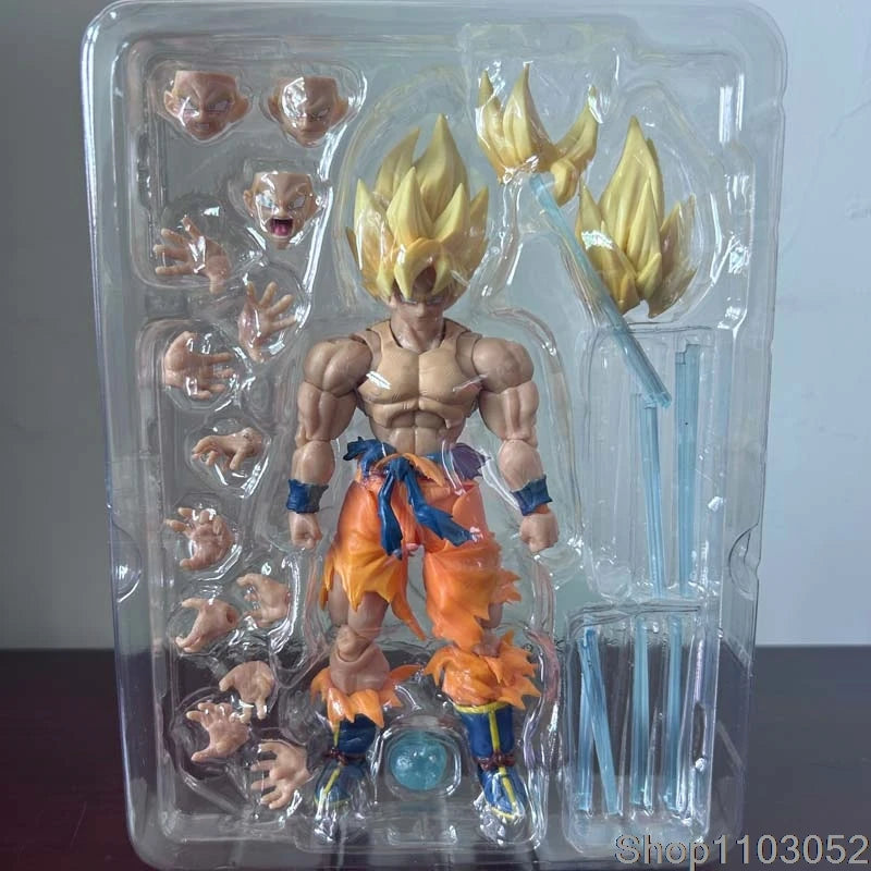 Dragon Ball Z Son Gokul Action Figure SHFiguarts Anime War Damage Super Saiyan Collection Model Birthday Gifts