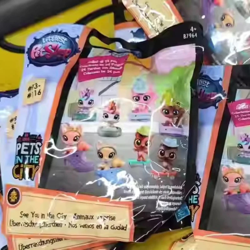 Littlest Pet Shop Hasbro Cute Animal Model Figure Cat Model Toys LPS Blind Box Collection Ornaments Girl Birthday Gifts