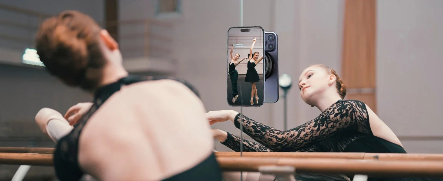 360°Adjustable Suction Cup Phone Mount Magnetic Car Phone Holder Vacuum Suction for Gym/Mirror/Smooth Surface For All Smartphone