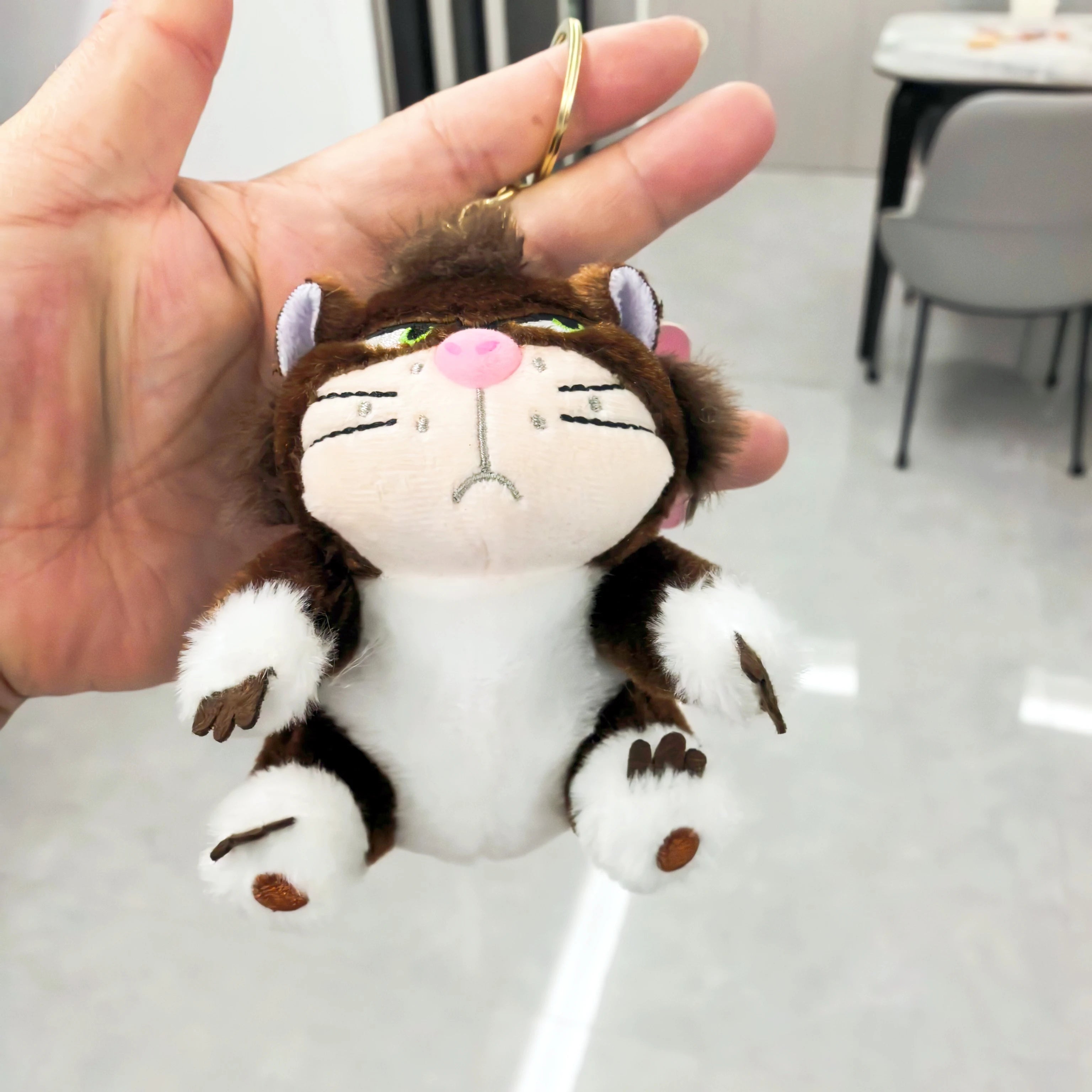 12cm 4 Colors Lovely Lucifer Plush keychain Doll Kawaii Bag Pendant Plush Stuffed Toy Backpack Pendant Birthday Gift For Childre