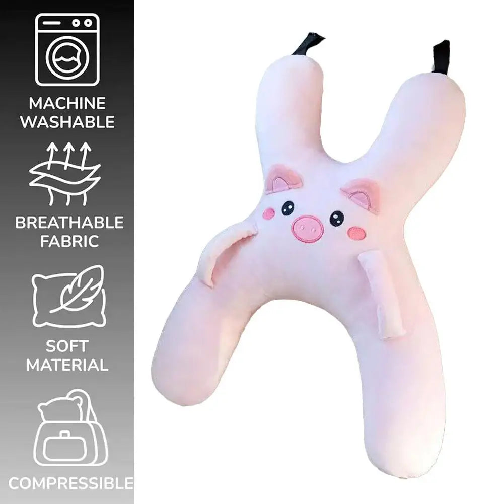 1PCS Cute Car Neck Pillow Safety Sleep Prevent Leaning Head Back Car Sleeping Neck Head Support Comfort Travel Pillow
