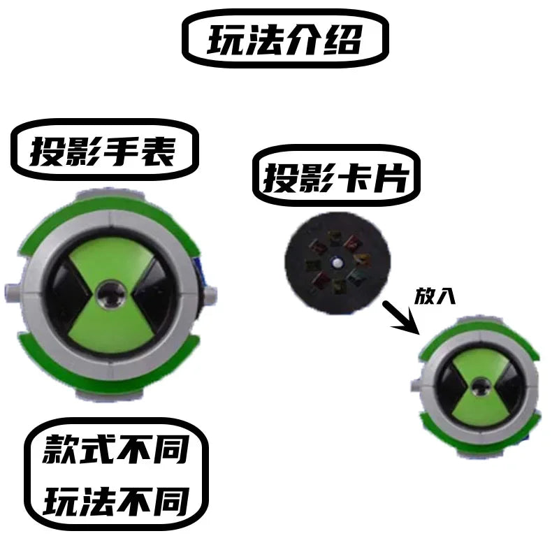 Ben10 Omniverse Action Figures Omnitrix Ben Tennyson Projection Watch Sound Light Doll Model Collect Ornaments Gifts Toy