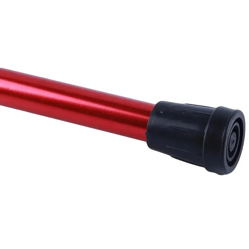 Telescopic Walking Stick Outdoor Hiking Trekking Poles Aluminum Alloy Metal Folding Cane Crutches Pole For Elderly People