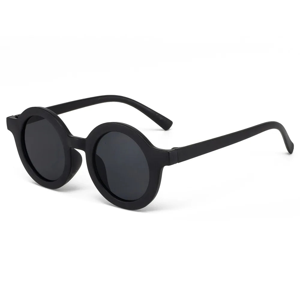 Children's sunglasses, inset style  round frame, 1-7 year old baby sunglasses, sun shading, sun protection