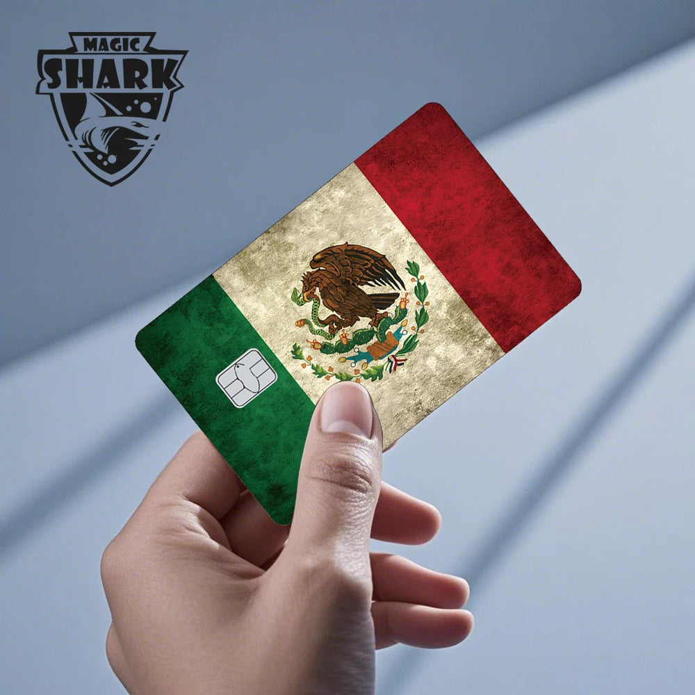 Stylish Phone Evil FBI Tiger Mexico Flag Snowman Movie Monstor Anime Credit Bank Debit Card Sticker Film Skin
