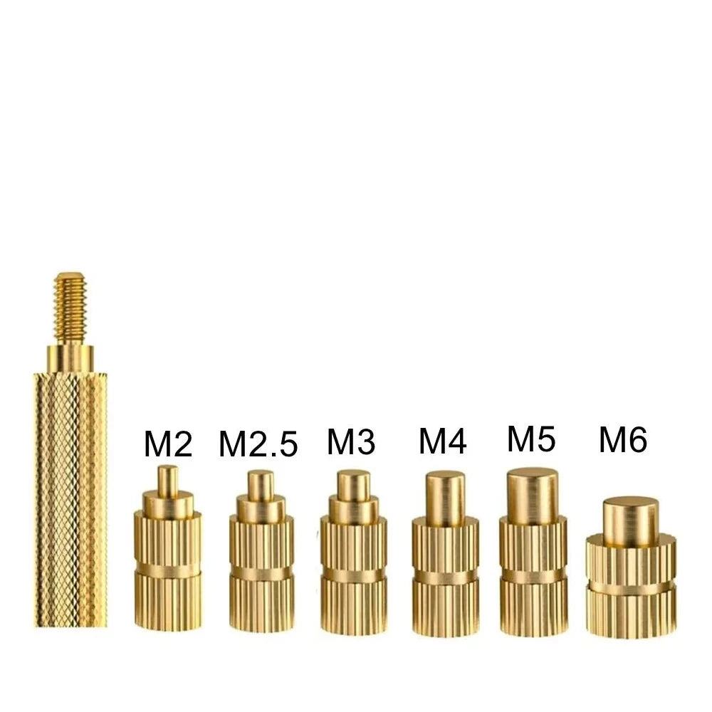 Heat Set Insert Soldering Iron Tip Head M2 M2.5 M3 M4 M5 M6 Hot Melt Insets Nut Brass Embedded Thread Insertion Kit For Plastic