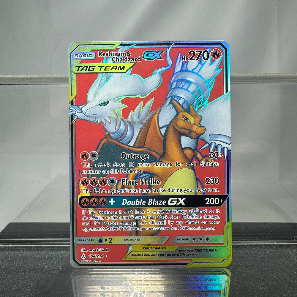 Charizard PTCG Single Collection Card 1st Edition 1996 Vmax Ex Rare Rainbow Card PKM Proxy Cards Toys Gifts