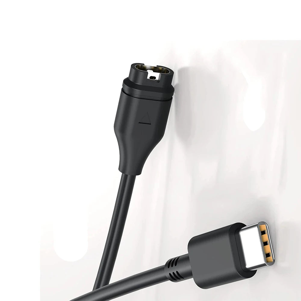 Type C USB Charging Cable for Garmin Venu 4/3/3S/2 SQ Fenix 8/7/6/5 Vivoactive 6/5/4 Smartwatch Charger Cord For Forerunner 570