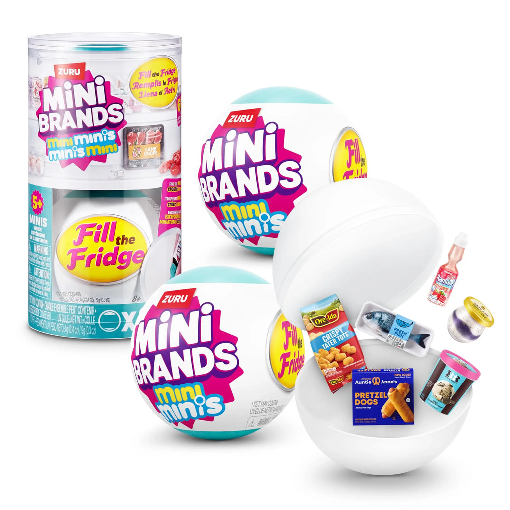 Mini Brands Fridge Mystery Ball Capsule Blind Box Set Play Kitchen Miniature Refrigerator Toys Cute Ornament Kids Birthday Gifts