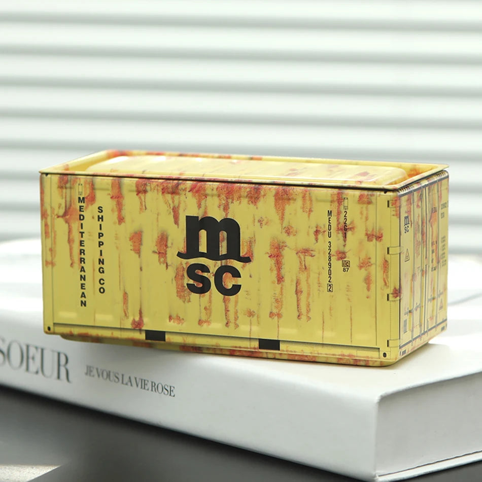 Miniature Storage Display Box Desktop Mini Container Model Mini Iron Storage Box Creative Decoration Collect Small Items Gifts