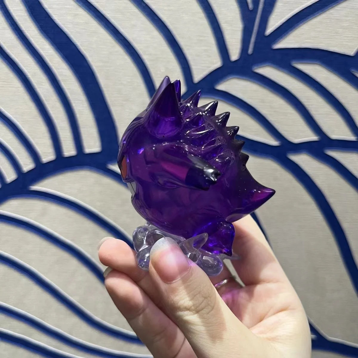 Pokemon Snorlax Gengar Transparent Action Figure Statue Anime Model PVC Collectible Toy Gift For Kids Fans Desktop Decoration