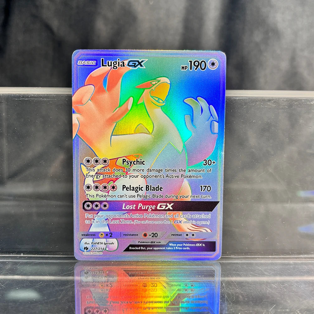 PKM Proxy Cards Classic Charizard Mew With Ex Single Cards Collection PTCG Suicune Gx Tyranitar Gx Lost Thunder Foil Card
