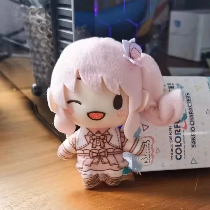 10cm PJSK Project Sekai Yoisaki Kanade Stuffed Plushie Pendant Kusanagi Nene Kawaii Backpacks Ornaments Plush Keychain Toys Gift