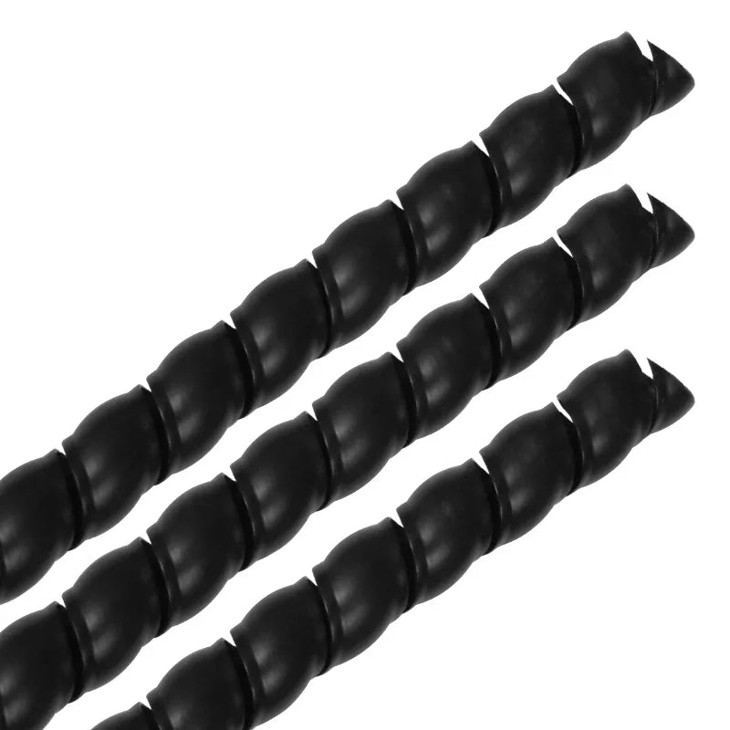 2M Long 8/10/12mm Cable Protection Sleeving Spiral Wound Flexible Wire Organizer Insulation Sleeve Wire Winding Protector