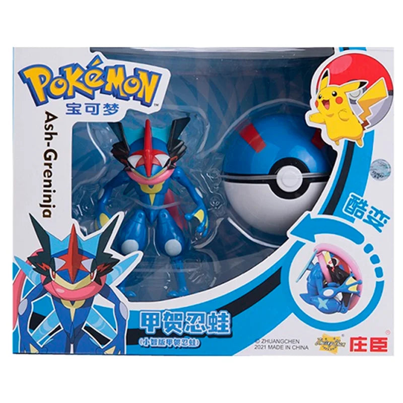 About Pokemon Anime Figure Charizard Pikachu Gyarados  Pocket Monster Figure Pokeball Action Deformation Toy Model Gift