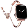 Luxury Watch Band for Apple Watch Series 10 9 8 7 41 45mm 6 Se 5 4 Women Diamond Steel Bracelet IWatch Ultra 49mm 44 40 42 38MM