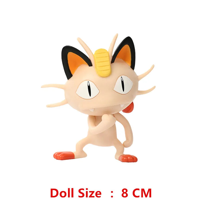 Pokemon Anime Figures Pikachu Mewtwo Flying Dragon Meowth Collection  Figure Action Toys Model Birthday Gifts Bulk Buy Lot
