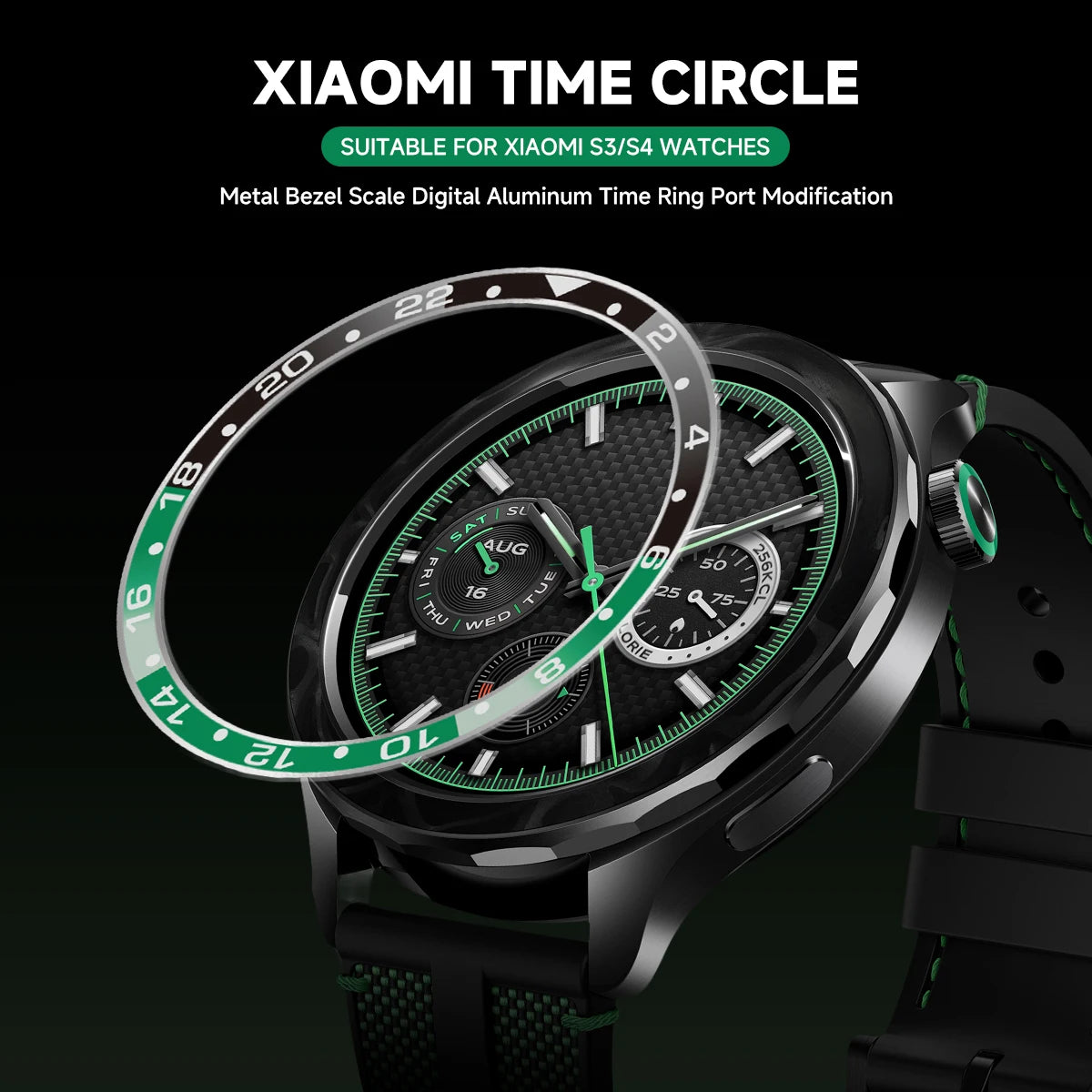 Steel Bezel Rings For Xiaomi Watch S3/S4 Anti Scratch Metal Cover Protective Watch Decoration Supplies For Xiaomi Watch S3 S4