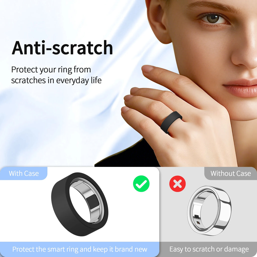 Silicone Ring Protective Case For Oura Gen 4/3 Rings Cover Working Out Accessories Men Women Silicone Case Finger Wrapper