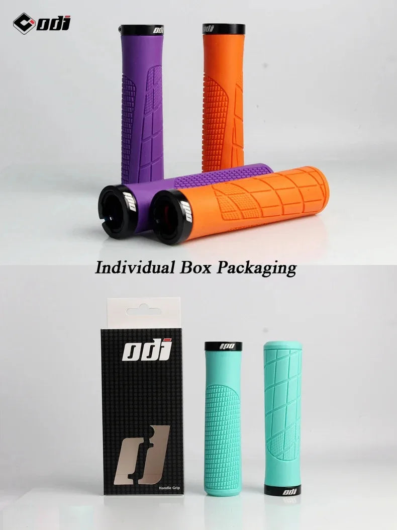 ODI Bicycle Grips MTB Lock-on Shockproof Bike Handlebar Cover Anti-Slip Mountain Bike Folding Balance BMX DH Cycling Accessories