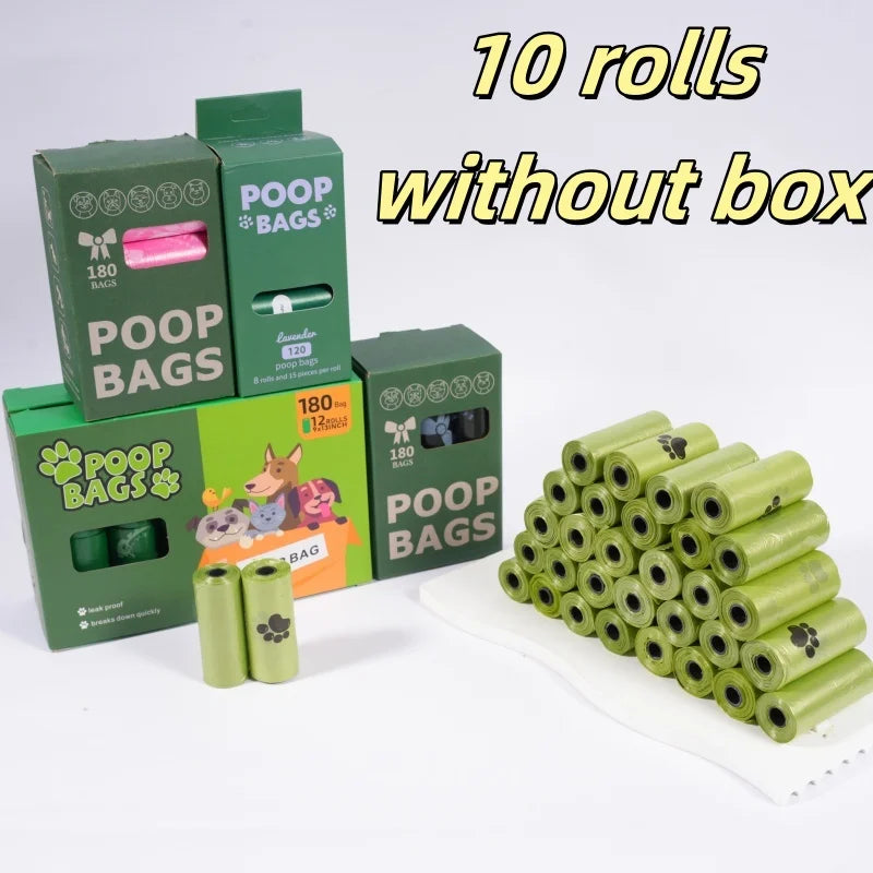 180PCS Dog Waste Bags Thick Leakproof Pet Poop Bags with Easy Carry Rolls for Dogs Cats Walking Outdoor Cleaning
