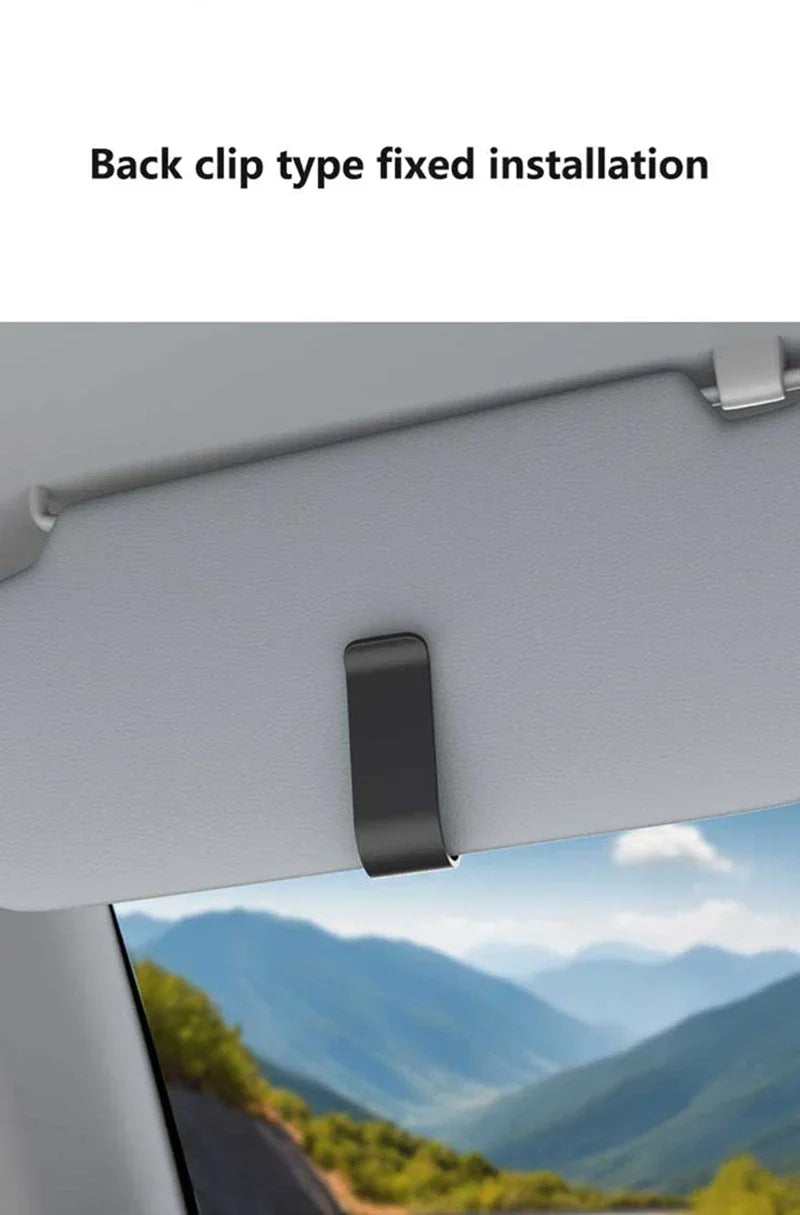 Car Sun Visor Sunglasses Clip Multifunctional Glasses Ticket Card Holder Stable Storage Practical Car Interior Accessories