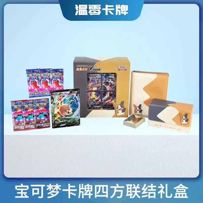 In Stock Genuine 100% Original Pokemon Ptcg Card Quartet Coupling V-Union Gift Boxes Pikachu Big Gather Moru Baker Mew-Two  Ptcg