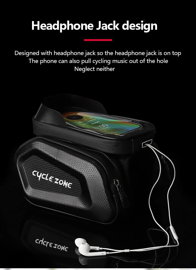 Bicycle Phone Bag Bike Top Front Tube Frame Bags Cycling Front Bag Touch Screen Road MTB Mountain Bike Phone Bags Accessories