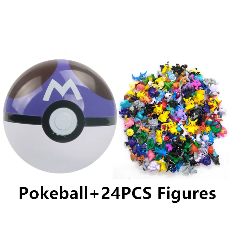 Pokémon Toys 7Cm Elf Ball 2-3cm Anime Action PokeBall Figures Monster Toy Model Dolls Children Christmas Gift