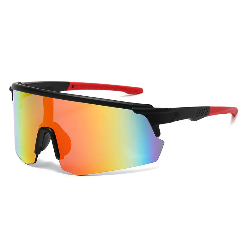 Oversized Fashion Cycling Sunglasses Anti Wind Flash Coating Protective Glasses UV400