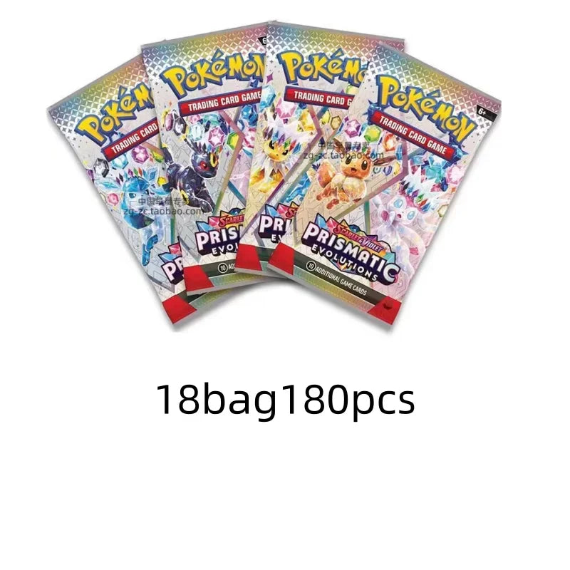 360Pcs English Pokémon TCG Prismatic Evolutions Evolving Skies Scarlet Violet 151 Booster Box Pokemon trade card 36 Pack Box