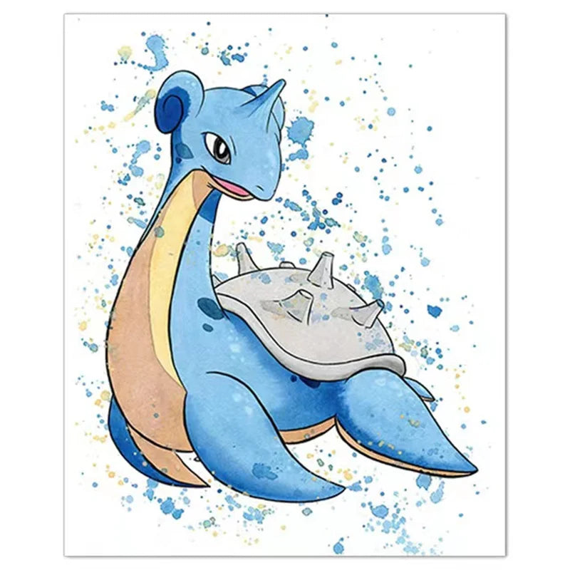 Anime Pokemon Canvas Painting Bulbasaur Charmander Squirtle Poster and Print Watercolor Wall Art Picture Home Decor Kids Gifts