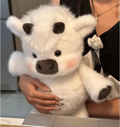 Cute Highland Cow Plush Doll 45-60cm Soft Stuffed Animal Running Calf Toy Companion Pillow Holiday Gift Home Decoration Ornament