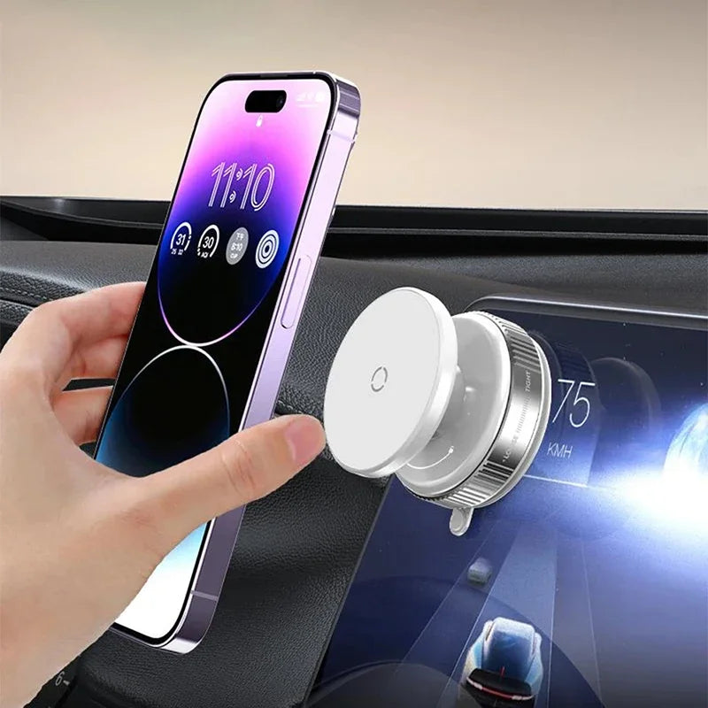 Car Bracket Vacuum Magnet Upgraded Version Multi-angles Adjustment Strong Magnetic Suck Foldable Car Navigation Phone Holder New